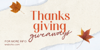 Ripped Thanksgiving Gifts Twitter Post Design