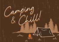 Camping Adventure Outdoor Postcard