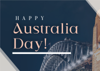 Australian Day Together Postcard