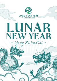 Oriental Lunar New Year Poster