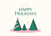 Happy Holidays Postcard