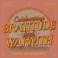 Modern Nostalgia Thanksgiving Instagram Post Design