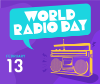 Retro Radio Day Facebook Post