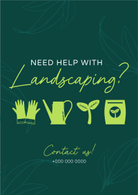 Minimalist Landscaping Flyer