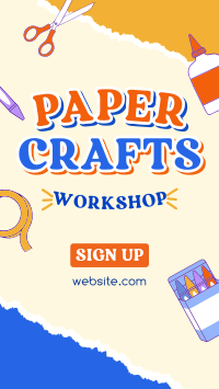 Kids Paper Crafts Instagram Story