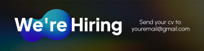 We're Hiring Holographic LinkedIn Banner Image Preview
