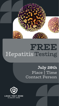 Geometrical Hepatitis Testing Instagram Story