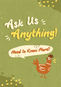 Ask Us Doodle Poster