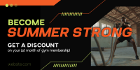 Summer Fitness Promo Twitter Post