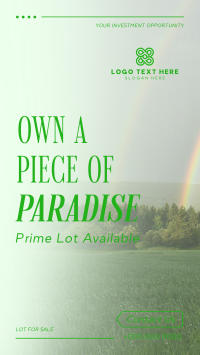 Prime Lot Paradise Facebook Story Design