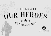 Celebrate Our Heroes Postcard Design