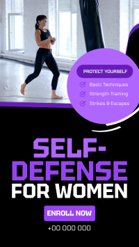 Women Self-defense Class TikTok Video