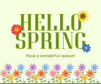 Hello Spring! Facebook Post