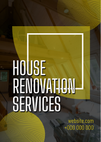 Sleek and Simple Home Renovation Flyer