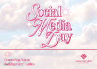 Y2K Social Media Day Postcard