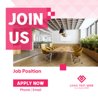 Office Job Hiring Instagram Post Design