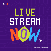 Live Stream Waves Instagram Post Design