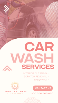 Minimal Car Wash Service Facebook Story