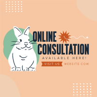 Online Consult for Pets Linkedin Post Design