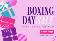 Boxing Day Special Deals Postcard