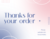Gradient Shapes Thank You Card