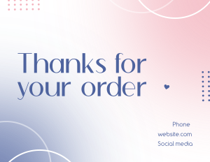 Gradient Shapes Thank You Card Image Preview