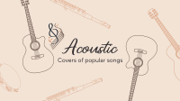 Acoustic Music Covers YouTube Banner Design