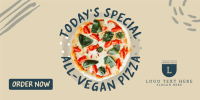 Vegan Pizza Twitter Post