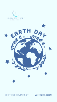 Restore Earth Day Instagram Story Design