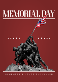 Solemn Memorial Day Flyer