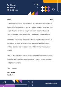 Abstract Letterhead example 2