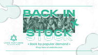 Grunge Back In Stock Facebook Event Cover