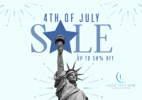 4th of July Sale Postcard