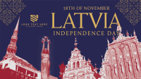 Latvia National Day Animation