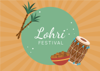 Lohri Fest Postcard