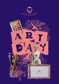 Art Day Collage Poster