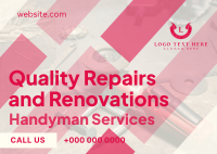 Quality Repairs Postcard