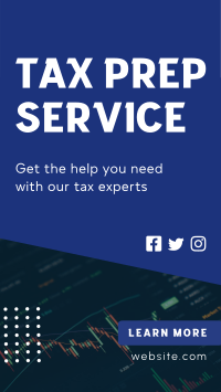 Get Help with Our Tax Experts Instagram Story