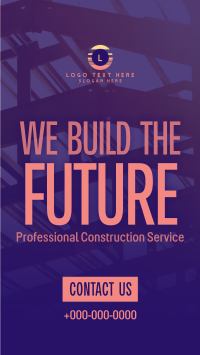 Professional Construction Service Instagram Reel Image Preview