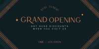 Art Deco Grand Opening Twitter Post