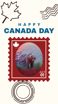 Canada Bear Stamp Instagram Story