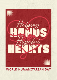 Humanitarian Hopeful Hearts Poster