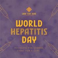 Minimalist Hepatitis Day Awareness Linkedin Post Design