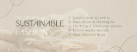 Chic Sustainable Fashion Tips Facebook Cover