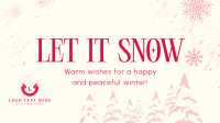 Minimalist Snow Greeting Animation