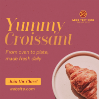 Baked Croissant Instagram Post