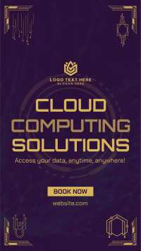 Techy Cloud Computing Instagram Reel Image Preview