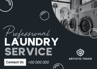 Convenient Laundry Service Postcard