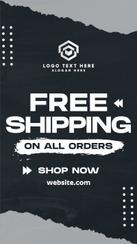 Grunge Shipping Discount Instagram Reel Image Preview