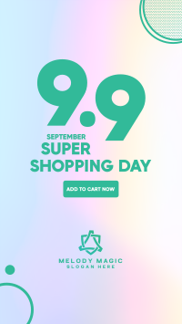 9.9 Shopping Day Facebook Story
